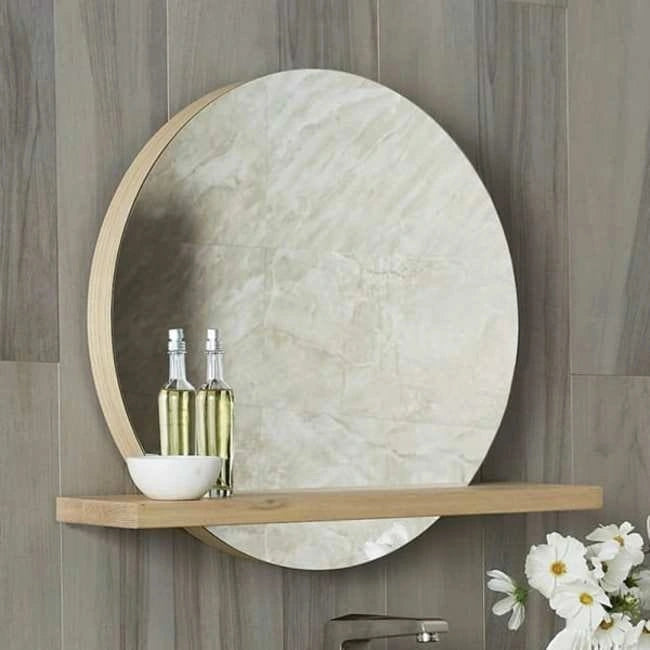 Étagère de salle de bain en bois 34