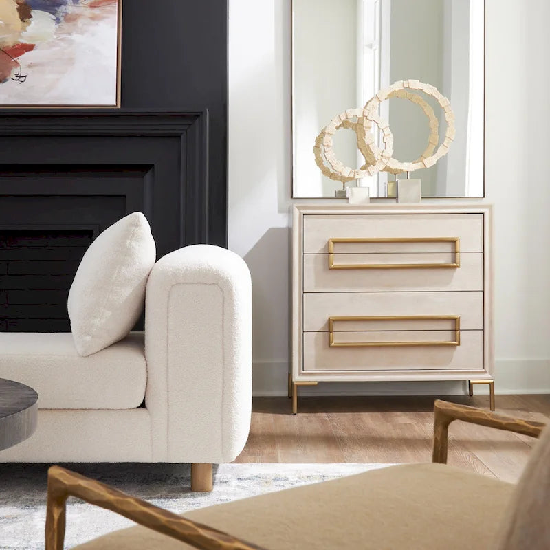 Commode d'appoint en bois à 4 tiroirs
