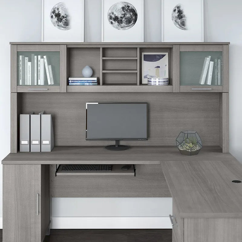Hutch de 72 po pour bureau en L