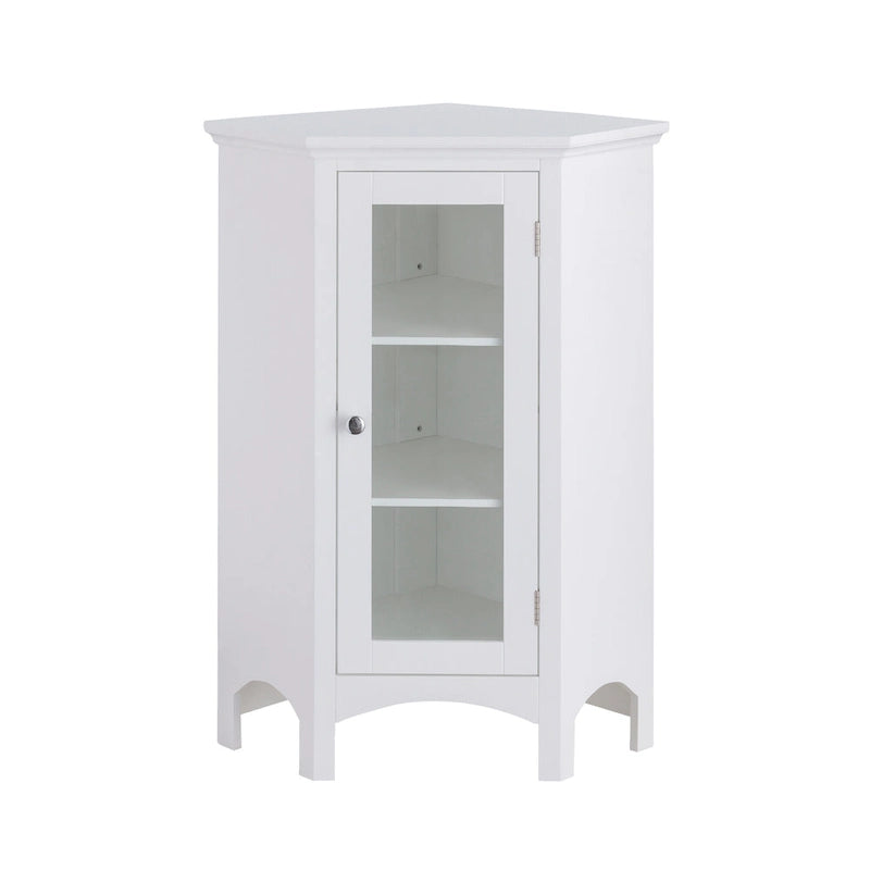 Meuble d'appoint d'angle sur pied – 17L x 24.75W x 32H