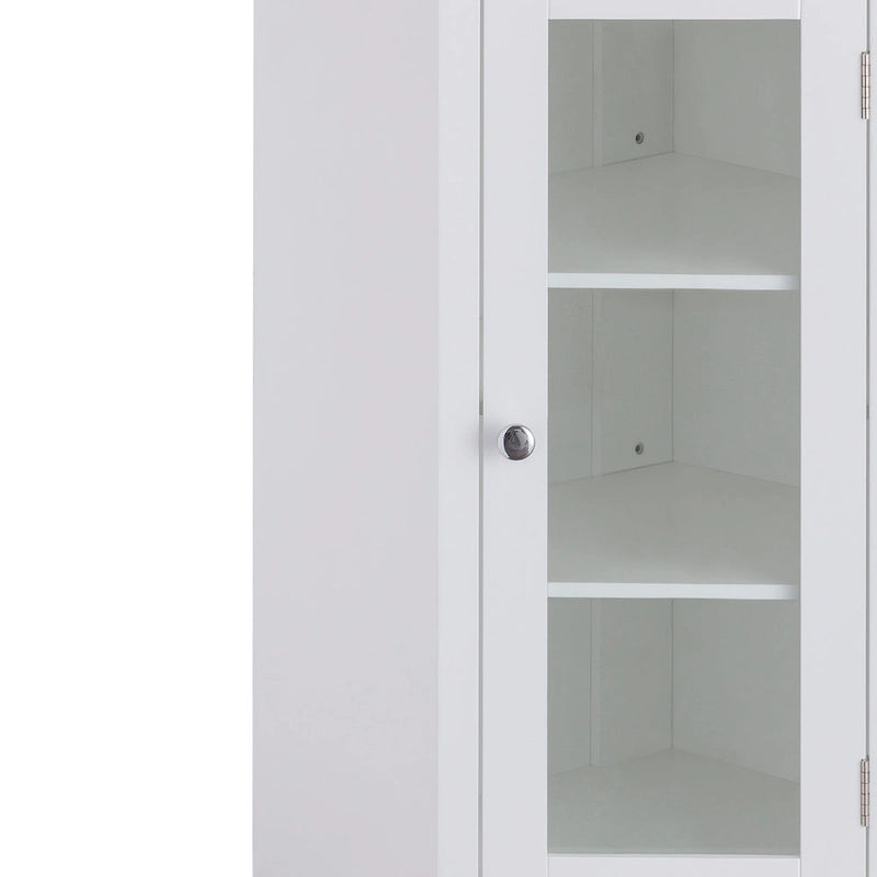 Meuble d'appoint d'angle sur pied – 17L x 24.75W x 32H