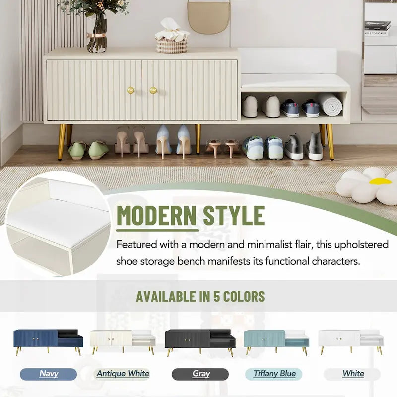 Banc à chaussures moderne