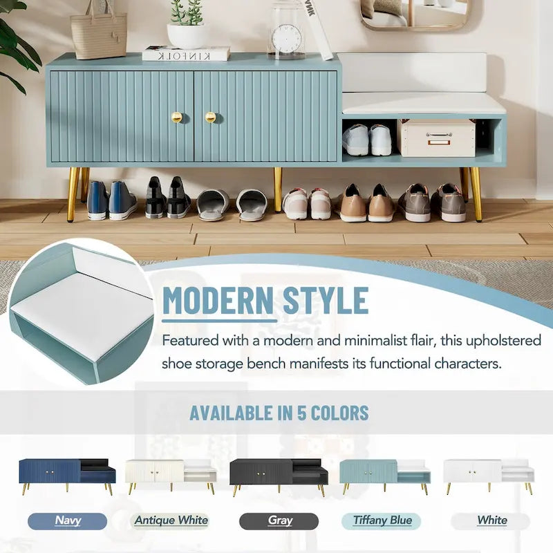 Banc à chaussures moderne