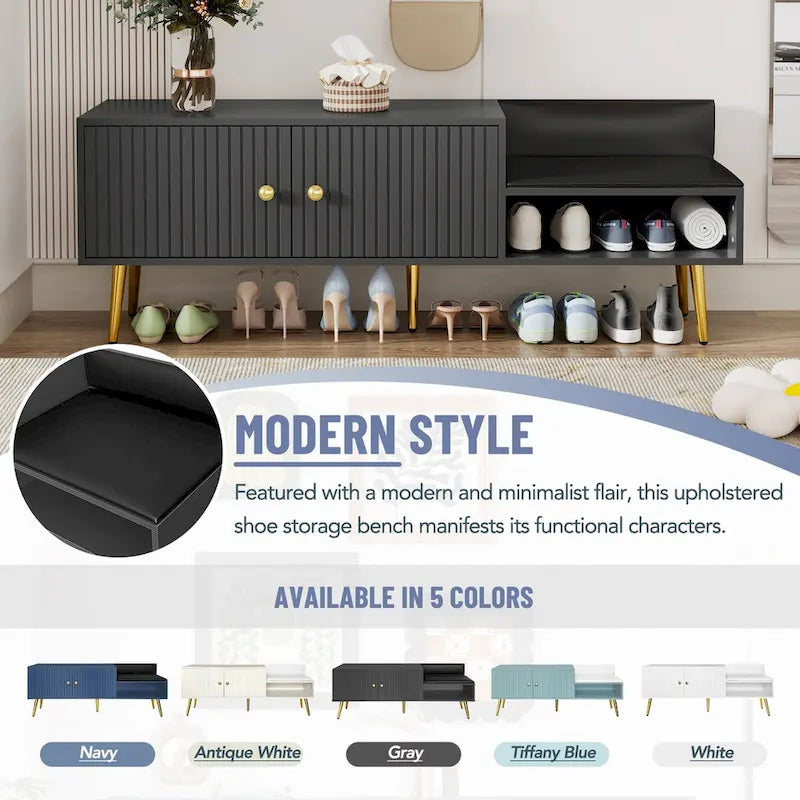 Banc à chaussures moderne