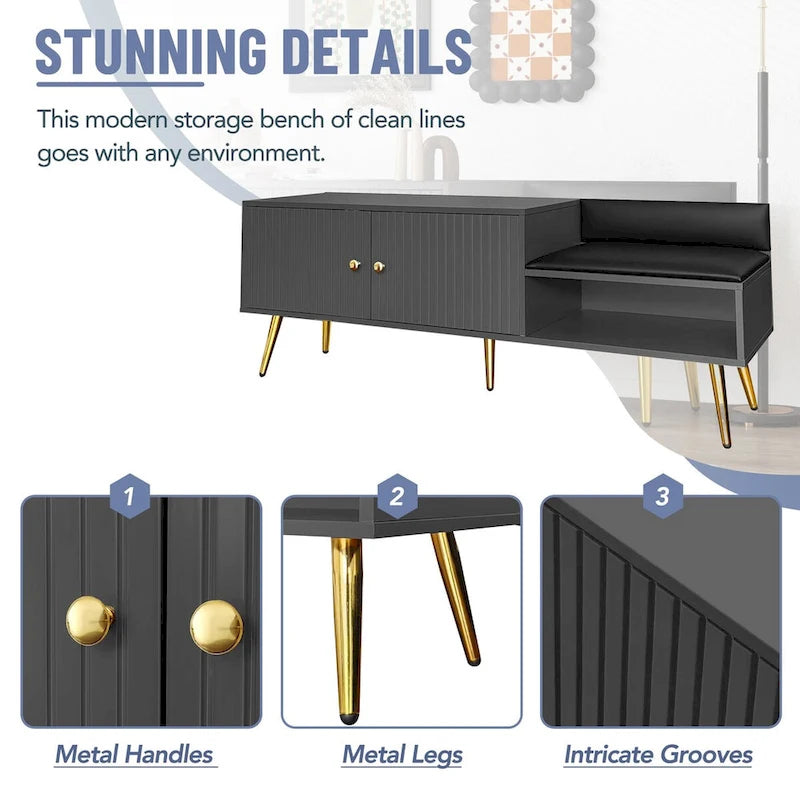 Banc à chaussures moderne