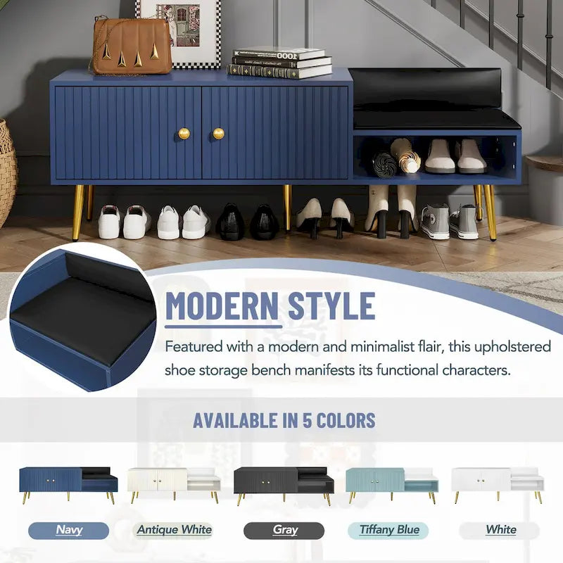 Banc à chaussures moderne