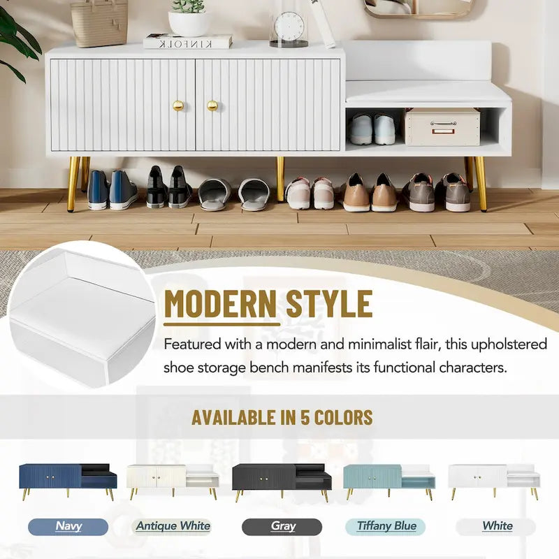 Banc à chaussures moderne