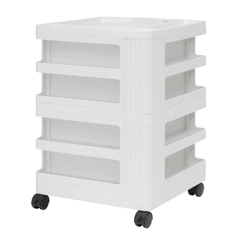 Organisateur de rangement mobile rotatif 4 faces – 18 L x 18 P x 26 H