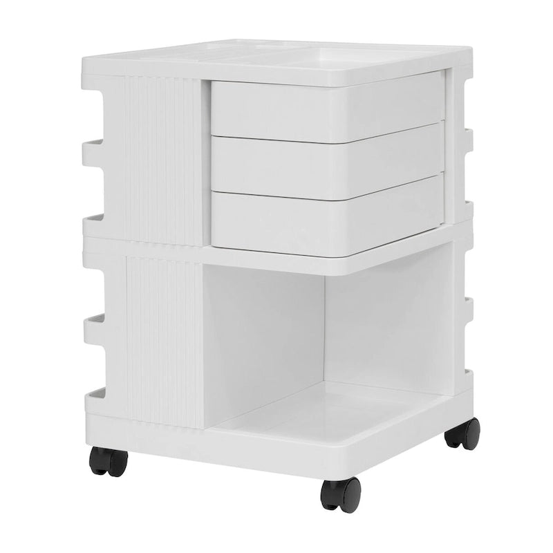 Organisateur de rangement mobile rotatif 4 faces – 18 L x 18 P x 26 H