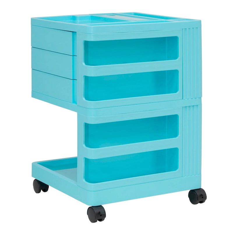 Organisateur de rangement mobile rotatif 4 faces – 18 L x 18 P x 26 H