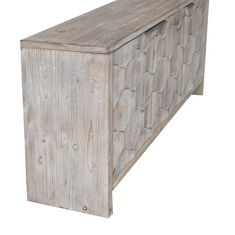 Meuble d'appoint style ferme, buffet en bois à 3 portes