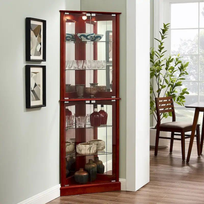Armoire en porcelaine à miroir
