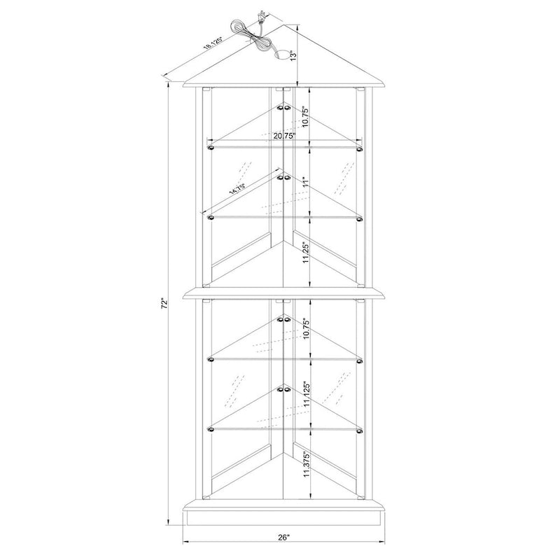 Armoire en porcelaine à miroir