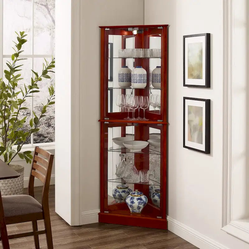 Armoire en porcelaine à miroir