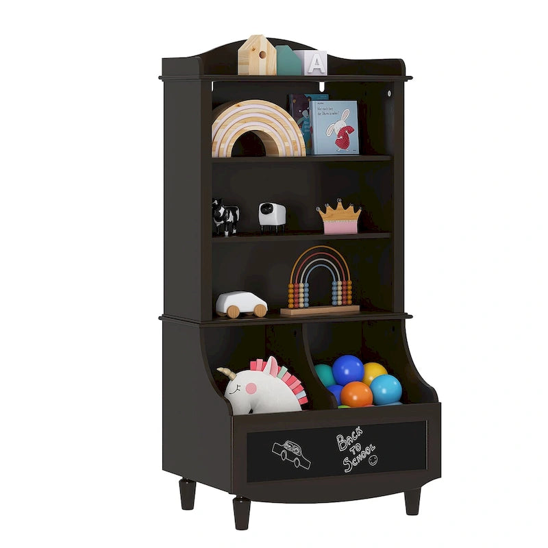 Bibliothèque et rangement de jouets pour enfants Bibliothèque ouverte et armoire de rangement de jouets