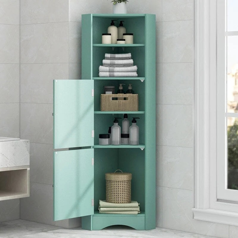 Meuble d'angle de salle de bain autoportant