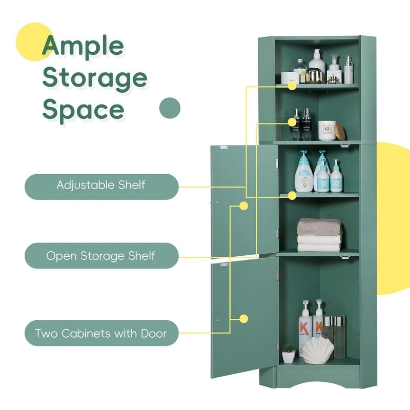 Meuble d'angle de salle de bain autoportant