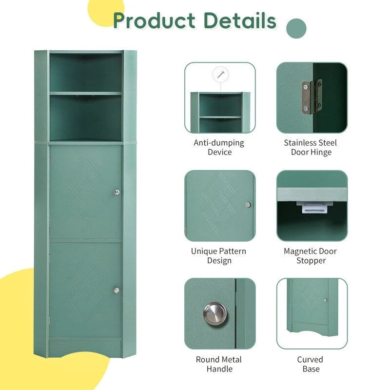 Meuble d'angle de salle de bain autoportant