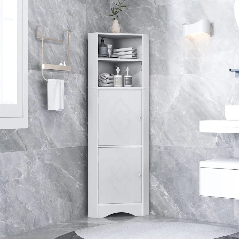 Meuble d'angle de salle de bain autoportant