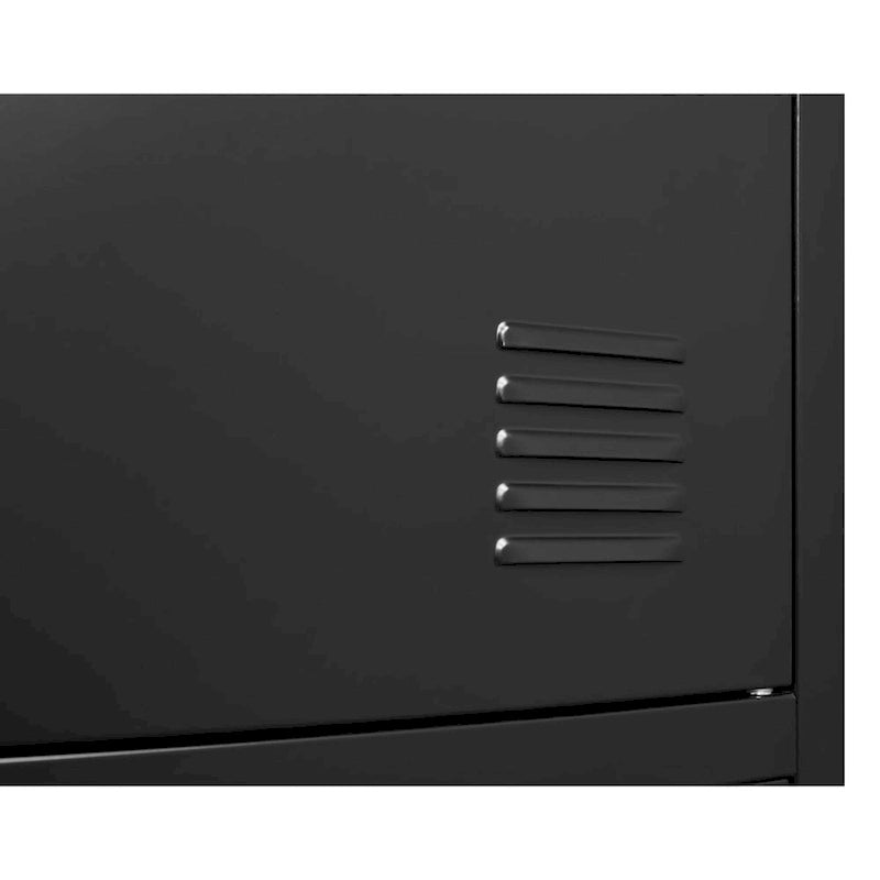 Casier de rangement à 9 portes pour employés, casiers métalliques pour bureau, salle de sport, école et maison avec fente pour carte (noir)