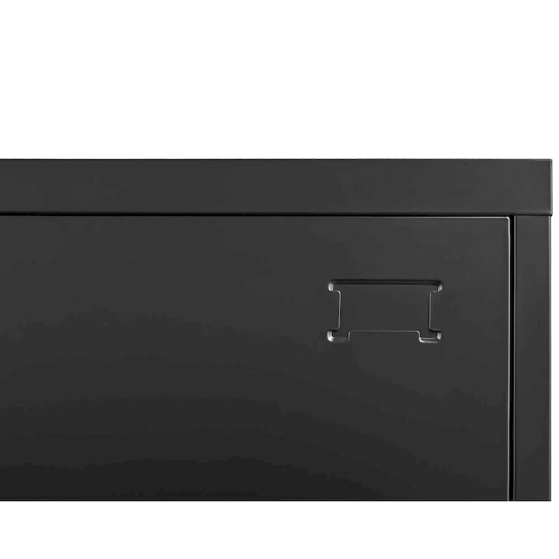 Casier de rangement à 9 portes pour employés, casiers métalliques pour bureau, salle de sport, école et maison avec fente pour carte (noir)